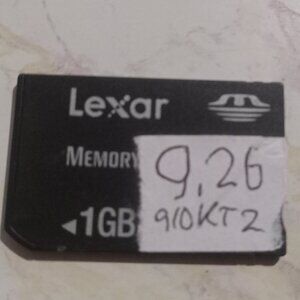 PSP 1GB Lexar Black Memory Stick Pro Duo Card